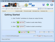 E.M. HD Video Converter screenshot